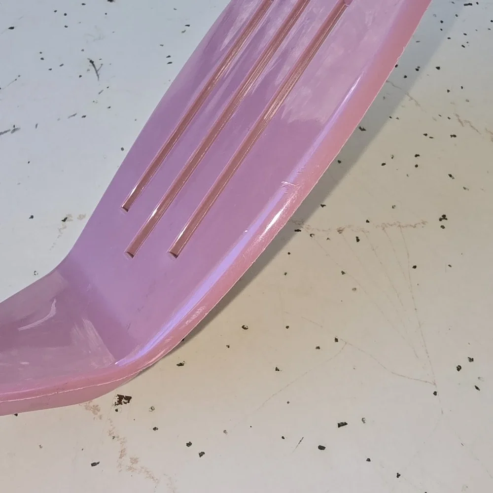 Vintage King Kraft Mauve Pink Nylon Plastic 3 Slot Spatula Cottagecore Cabin